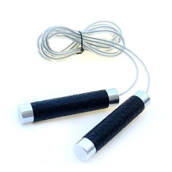 Silicone handle rope skipping