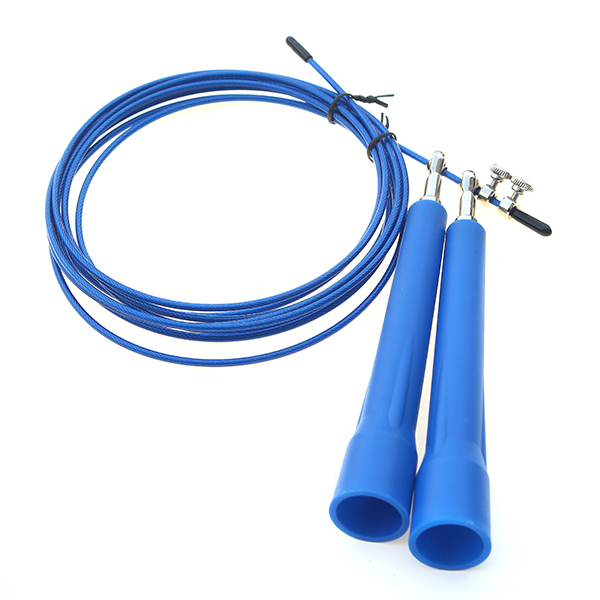 Plastic handle universal skipping rope